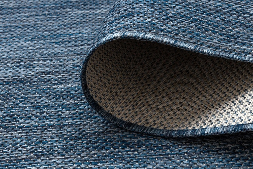 Covor SISAL SION A5165A Melanj țesute plate albastru inchis
