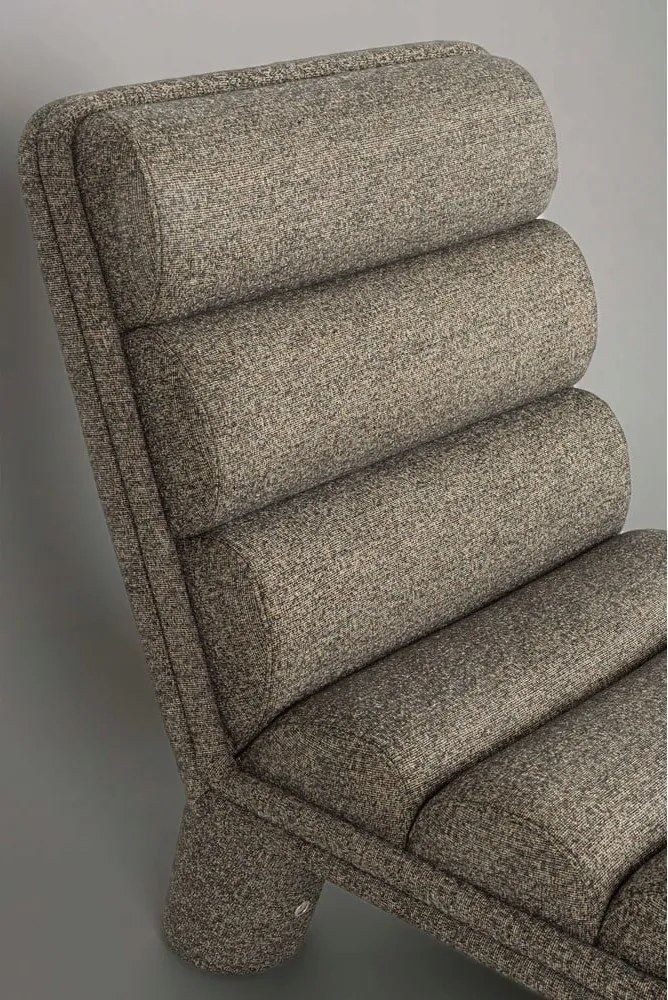 Fotoliu taupe cu tapițerie din țesătură bouclé Fern – Dutchbone