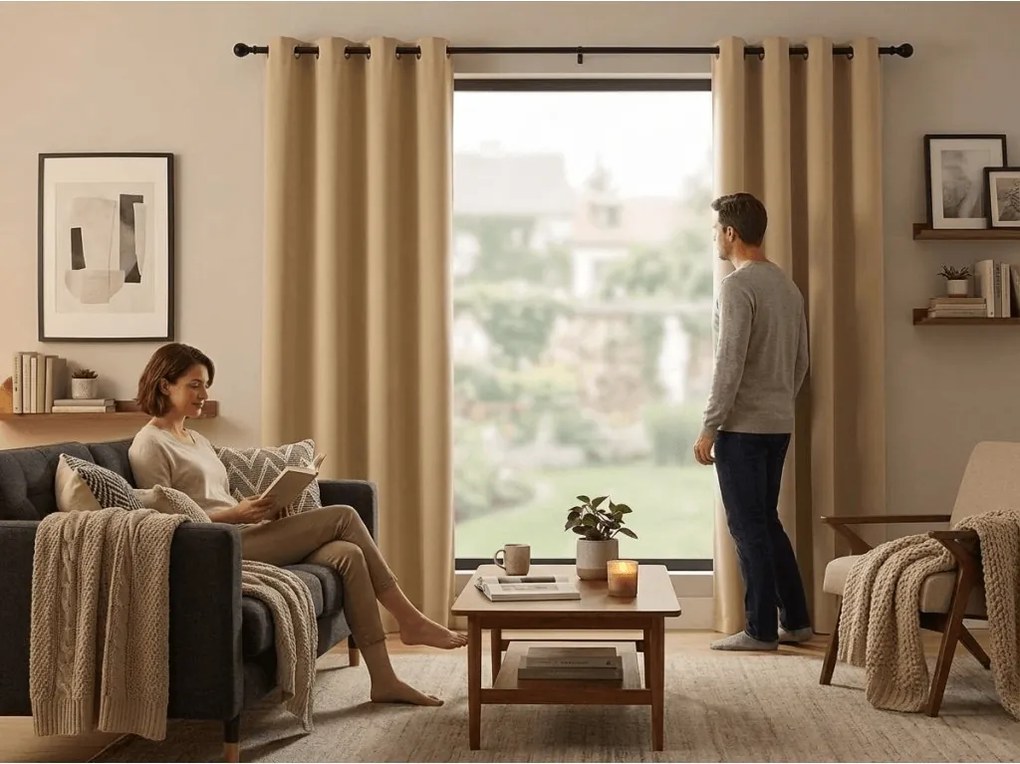 Draperie OXFORD 140x270 cm, bej Agatat: Rejansa
