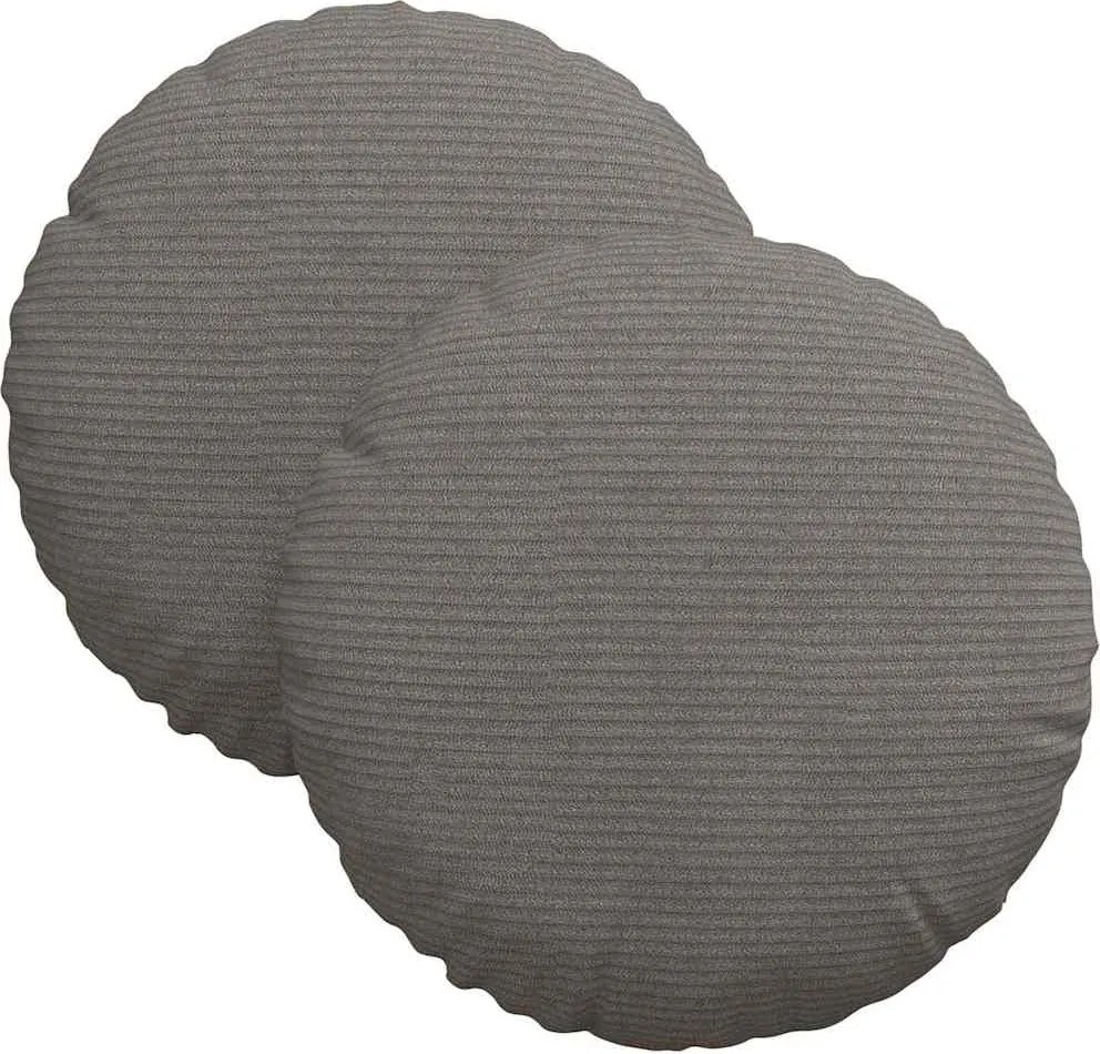 vidaXL Perne de Șezut 2 pcs Gri deschis Ø 30 x 13 cm