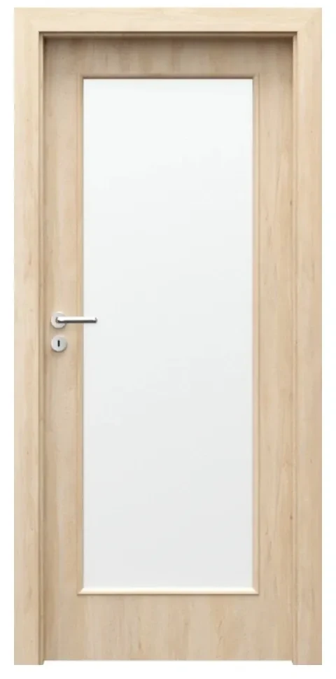 Usa Interior din MDF Porta Nova Model 2.2 (Culoare: Alb, Toc: Reglabil 10 cm, Maner: Patrat negru inchidere magnetica, Dimensiune: 60 cm)