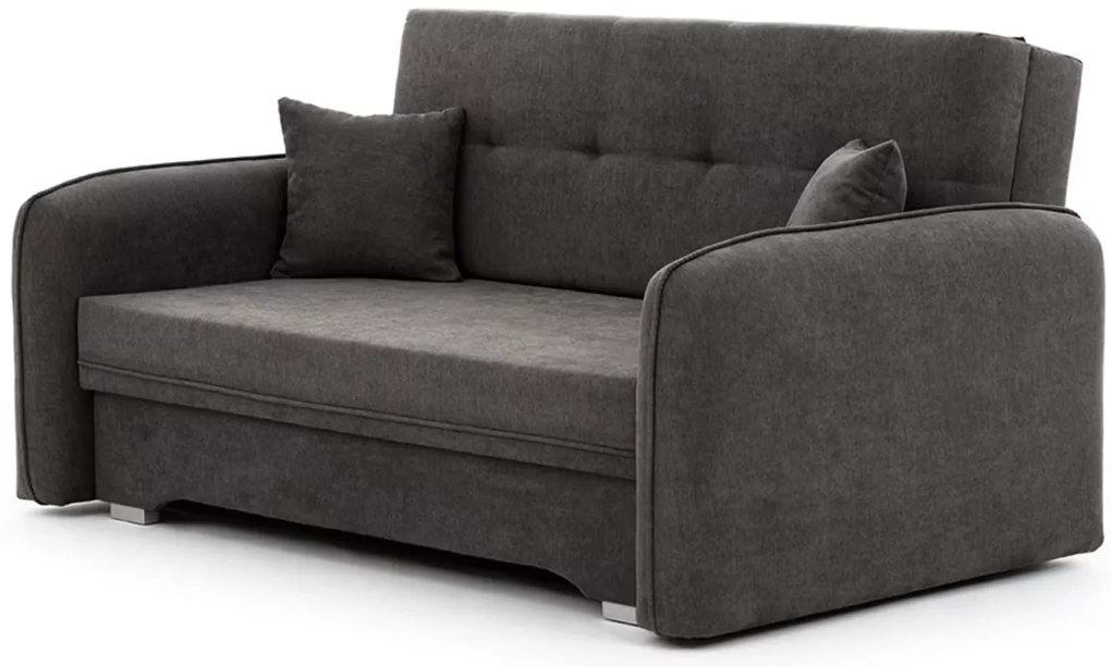 Canapea extensibila pentru 2 persoane LAINE, gri inchis