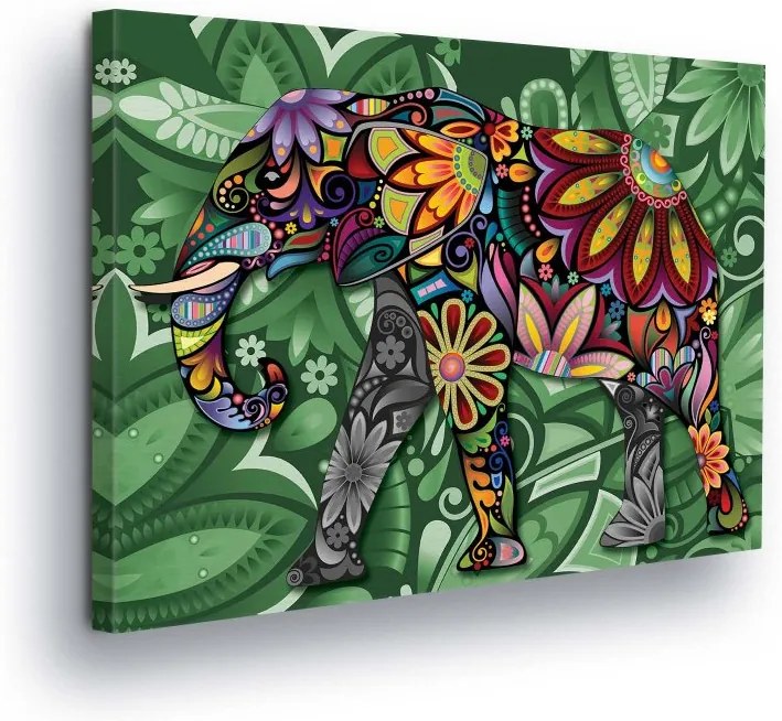 GLIX Tablou - Artistic Elephant 80x60 cm