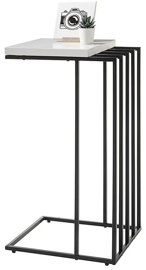 Măsuță laterală ZAIRA, albă