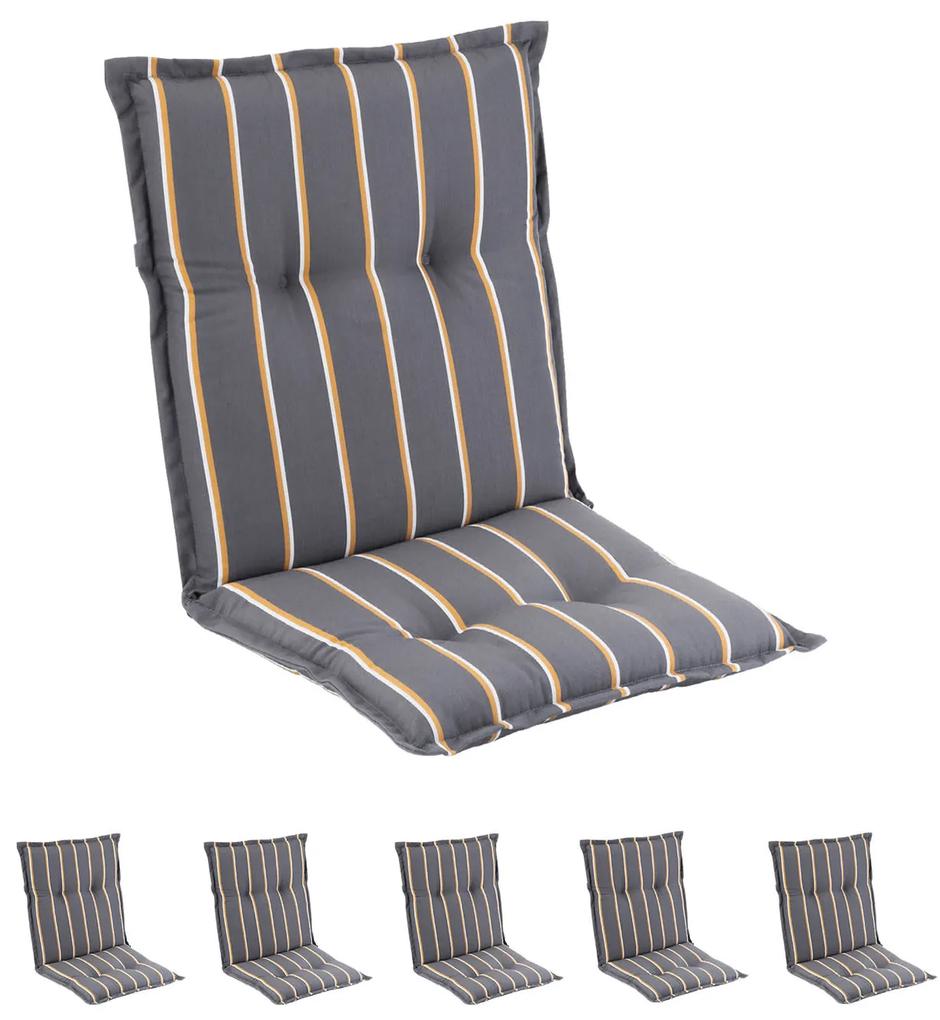 Sylt, pernă tapițată, pernă pentru scaun, spătar mai înat, poliester, 50 × 120 × 9 cm, 1 × covoraș