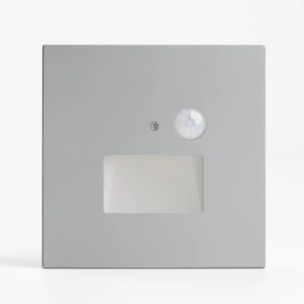 Lampă LED pentru scară cu senzor de mișcare, 1,5W, 230V, 3000/4000/6000K, argintiu