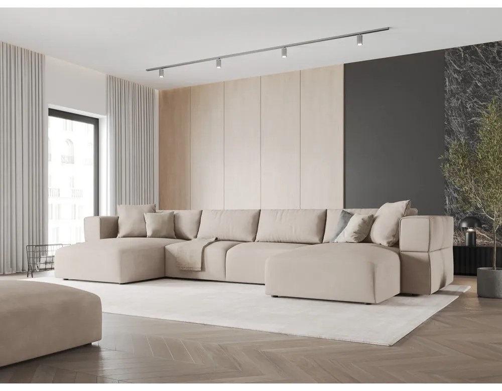 Colțar bej (în formă de "U") Esther – Milo Casa