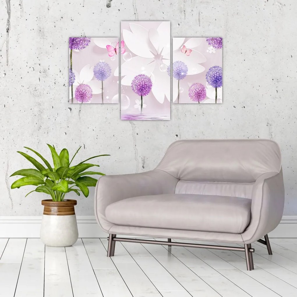 Tablou - Pe râul florilor (90x60 cm)