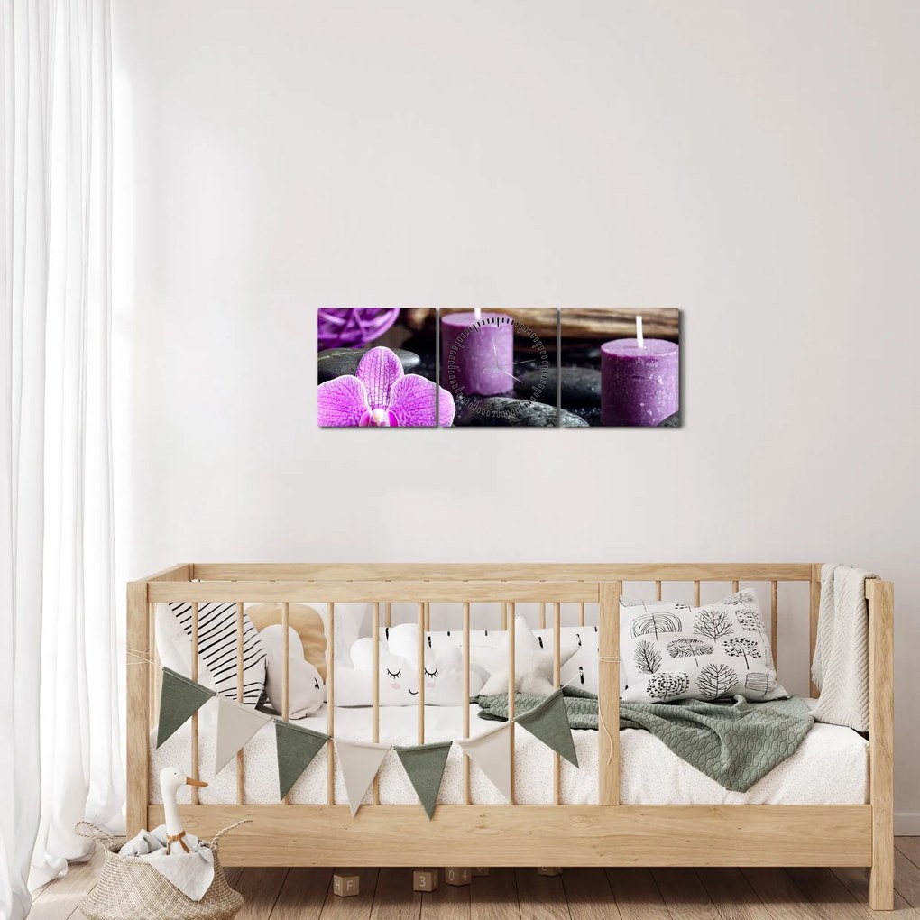 Tablou - Relaxare (cu ceas) (90x30 cm)
