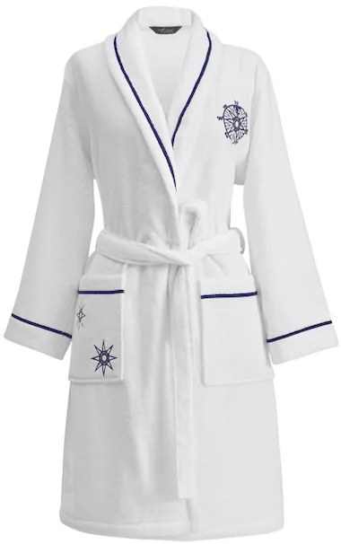 Halat pentru femei MARINE LADY + prosop + prosop de corp + cutie cadou XL Alb / White