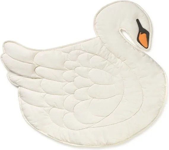 Saltea de joacă pentru copii crem 100x110 cm Swan – Lorena Canals