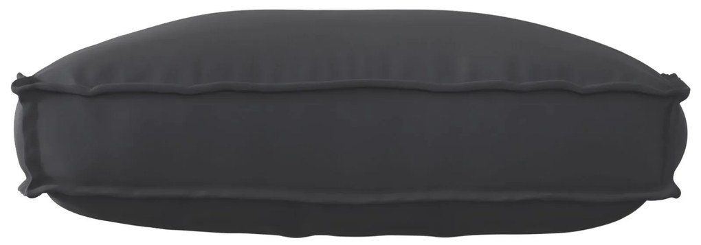vidaXL Pernă pentru spătar din paleți cu pernă Negru 70 x 40 x 12 cm