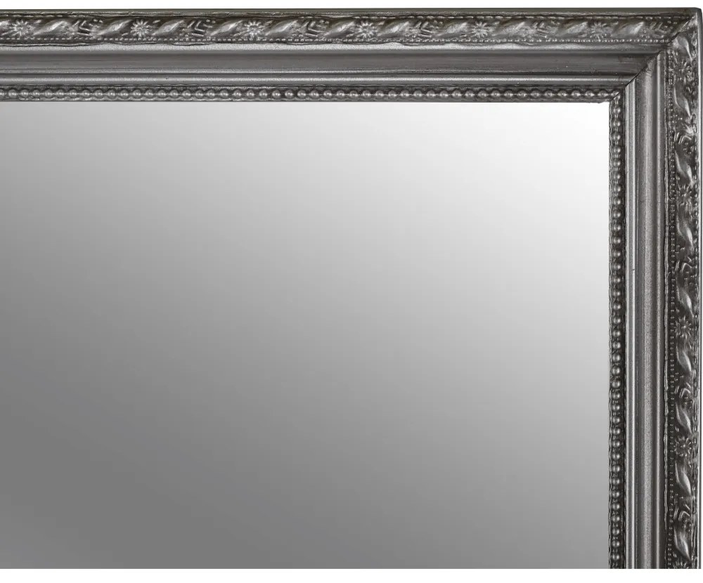 Oglinda cu rama argintie din lemn, MALKIA TYP 3