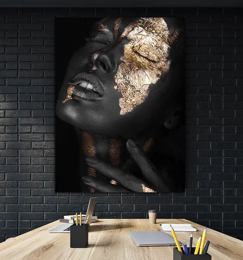 Tablou canvas Golden Girl 120x80 cm