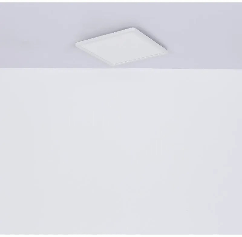 Plafoniera LED design slim Sapana alb 42x42cm