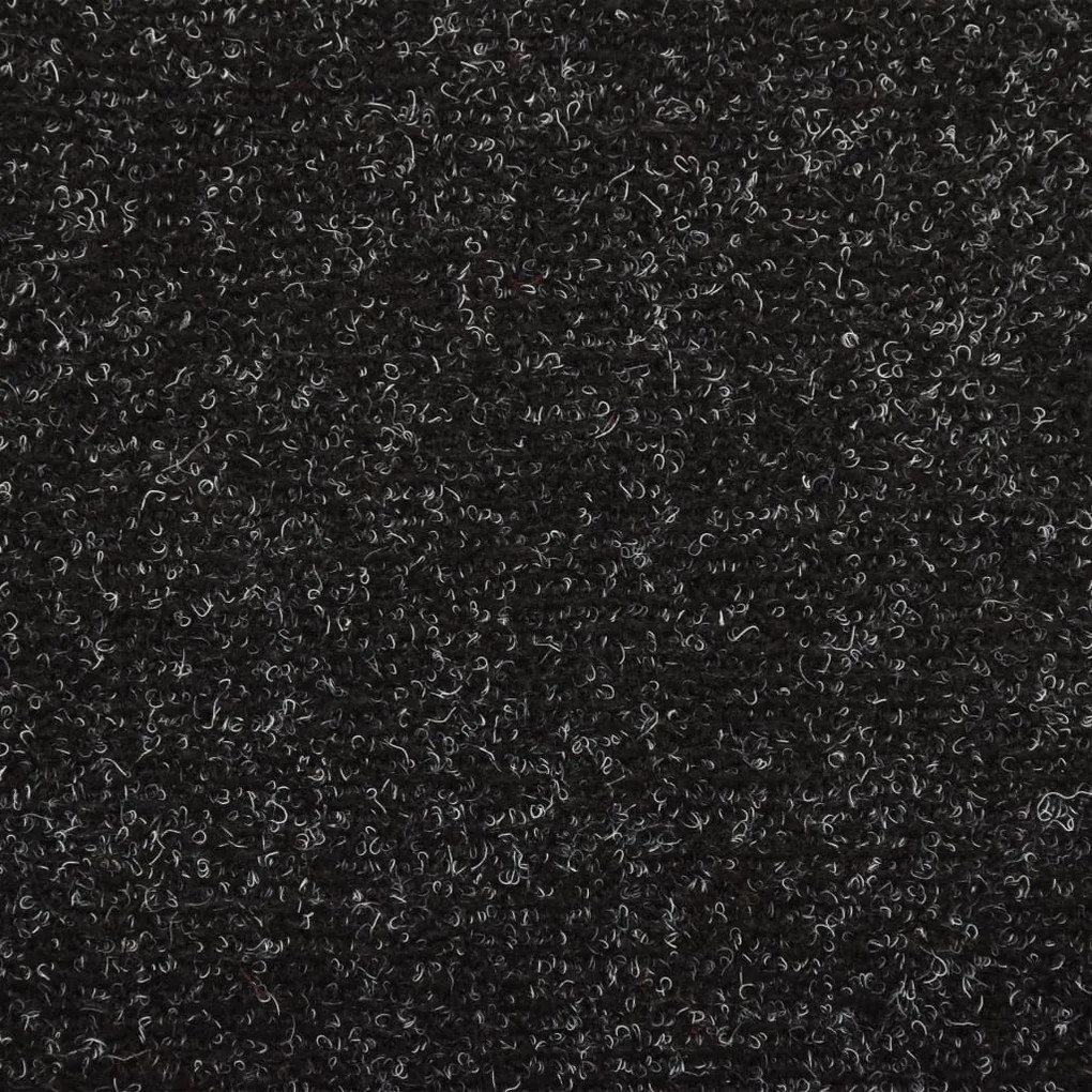 Covorase de scari cusatura punch, 15 buc., negru, 65 x 25 cm 15, Negru