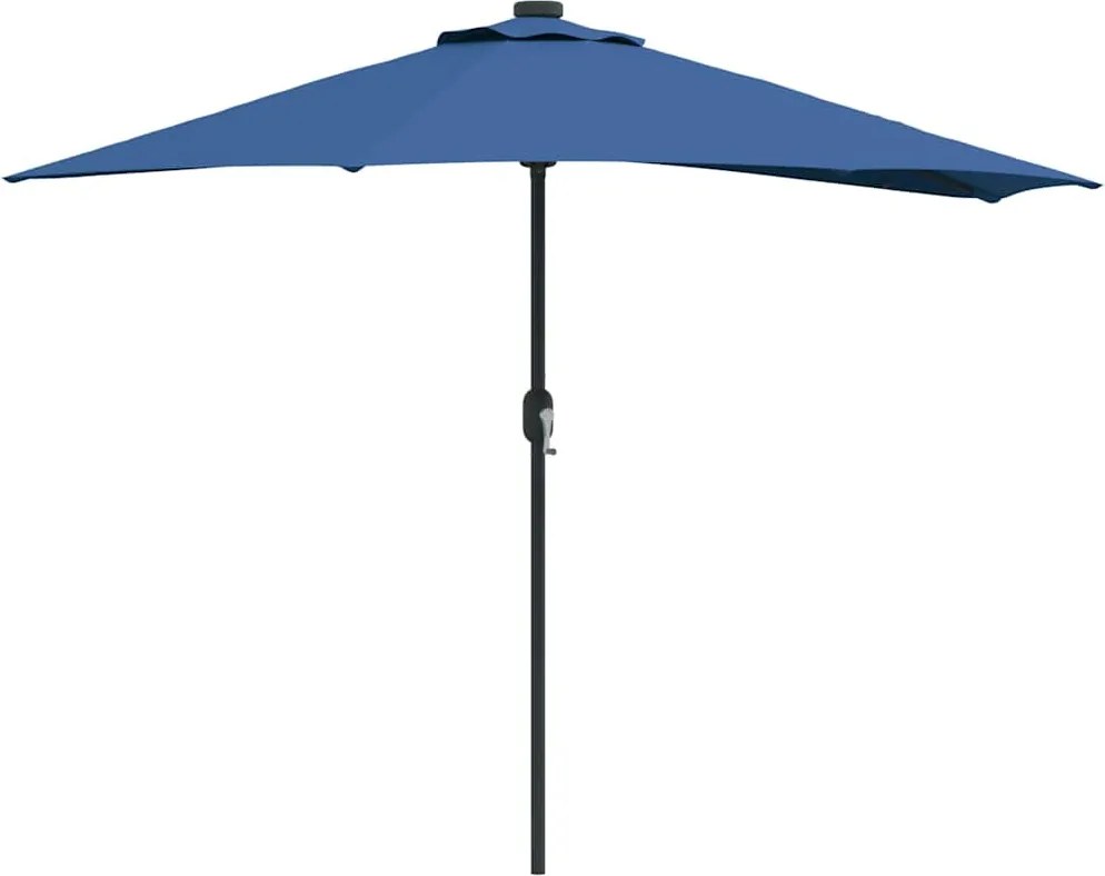 vidaXL Parasol de Grădină Albastru azur 294 x 150 x 224 cm