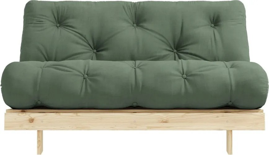 Canapea extensibilă verde 140 cm Roots - Karup Design