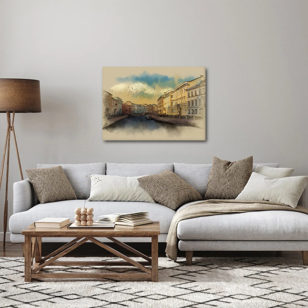 Tablou - Râul Moyka, Sankt Petersburg, Rusia (70x50 cm)