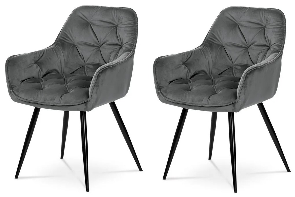 Set de scaune de sufragerie DCH-421 GREY4, 2 buc.