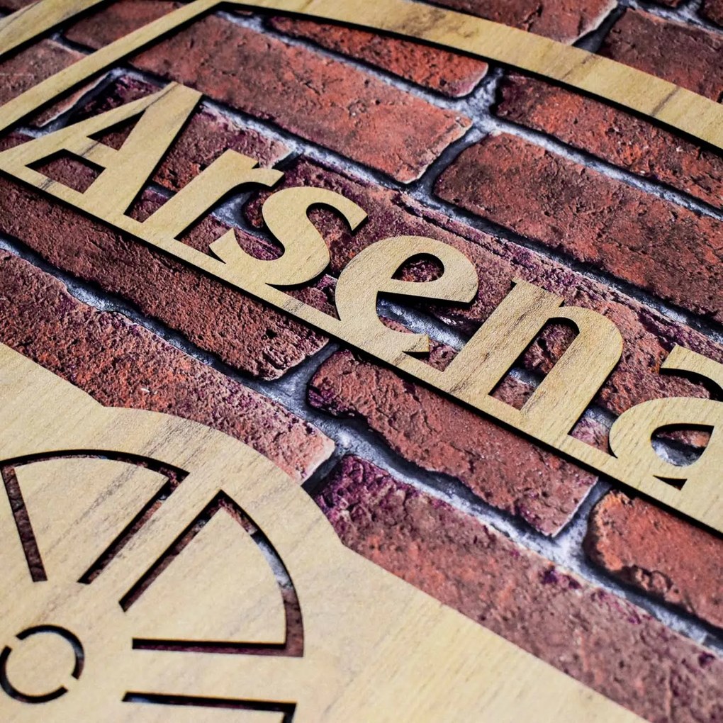 DUBLEZ | Logo din lemn al clubului de fotbal - Arsenal