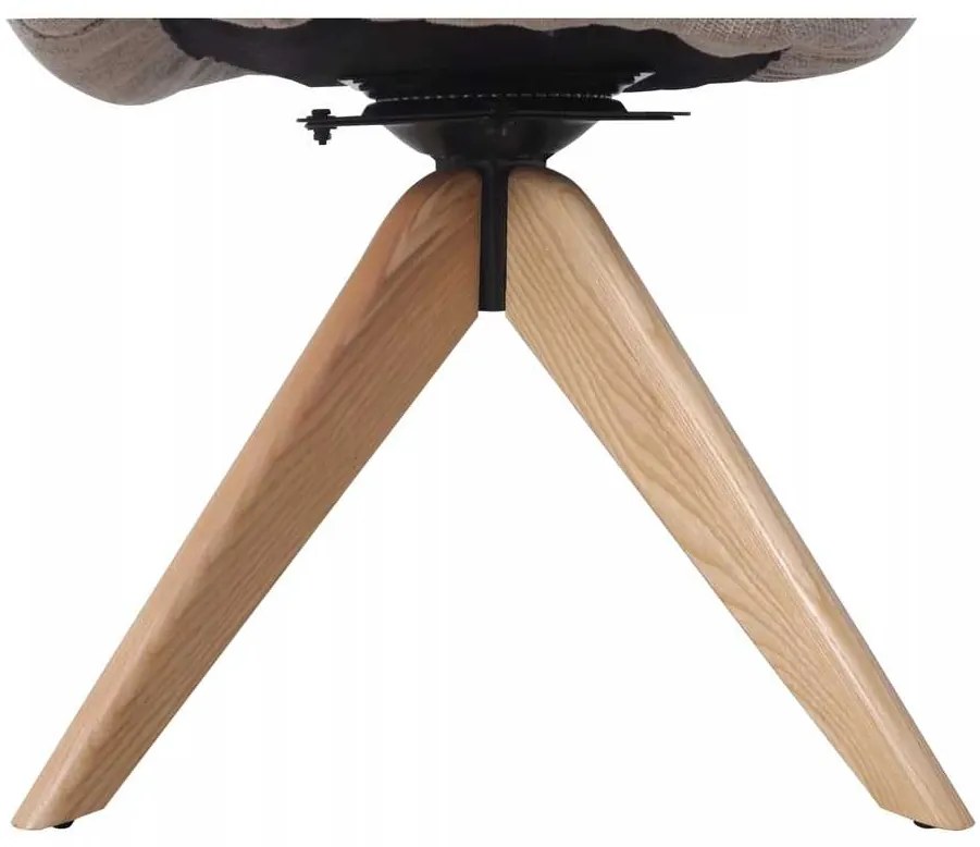 Scaun de bucătărie Azalia D II, crem / stejar