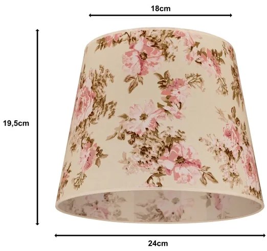 Duolla - Abajur pentru lampă de birou CLASSIC M E27 pr. 24 cm roz