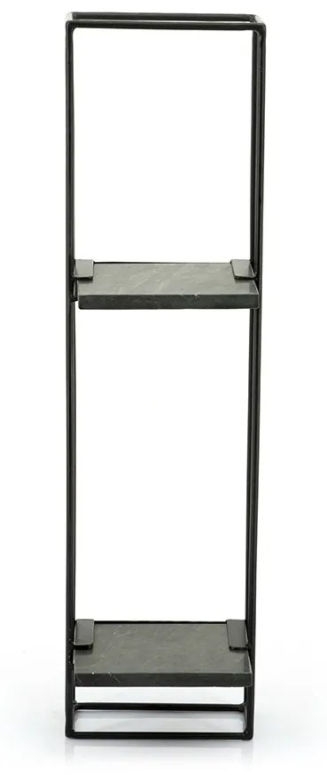 Etajera din marmura si fier Shelly 20x75 cm