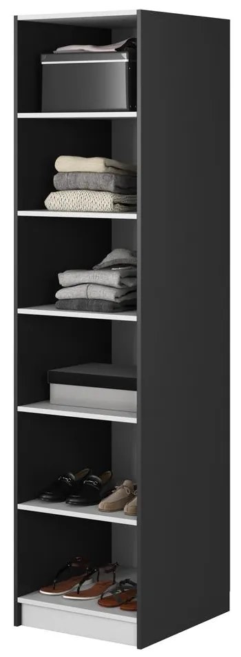 Dulap cu haine Moonie XV (negru + alb). 1099623