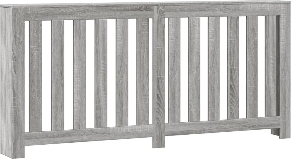 vidaXL Mască pentru calorifer, gri sonoma, 175x20x82 cm lemn prelucrat