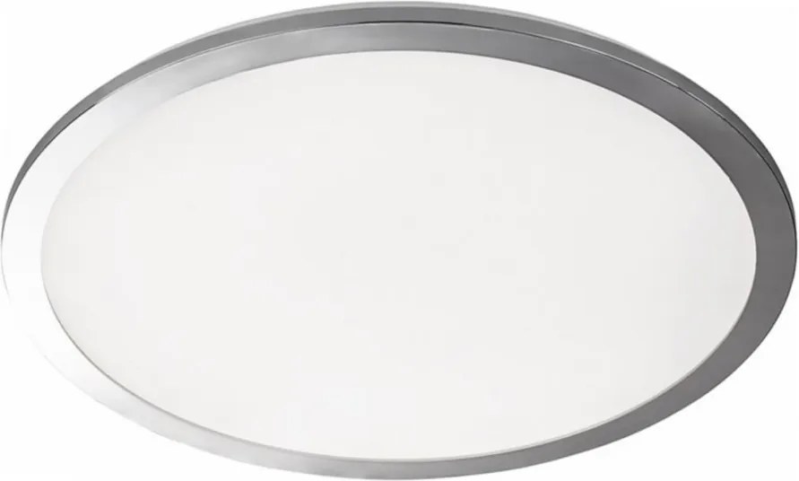 Plafoniera Gotland I sticla acrilica/fier, 1 bec, diametru 30 cm, 230 V, alb/argintiu