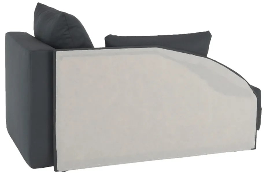 Canapea extensibilă, material textil gri-negru, dreapta, LAUREL
