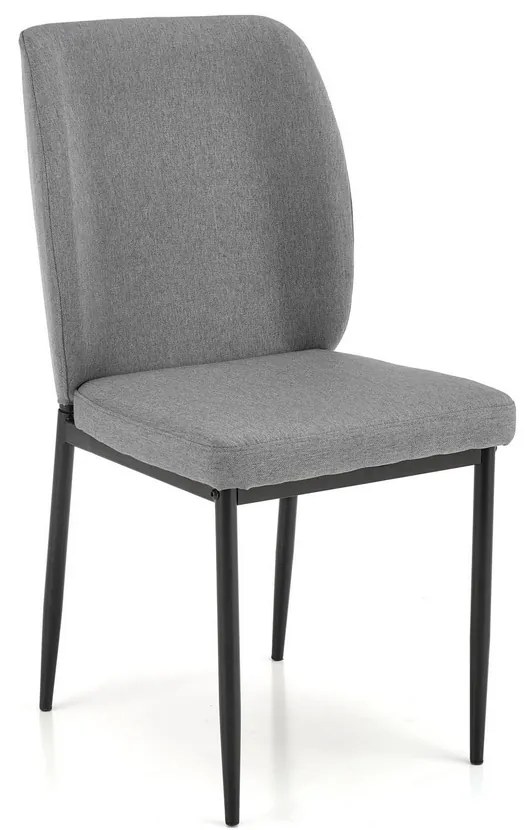 Set de sufragerie Jasper 4+1, gri/negru