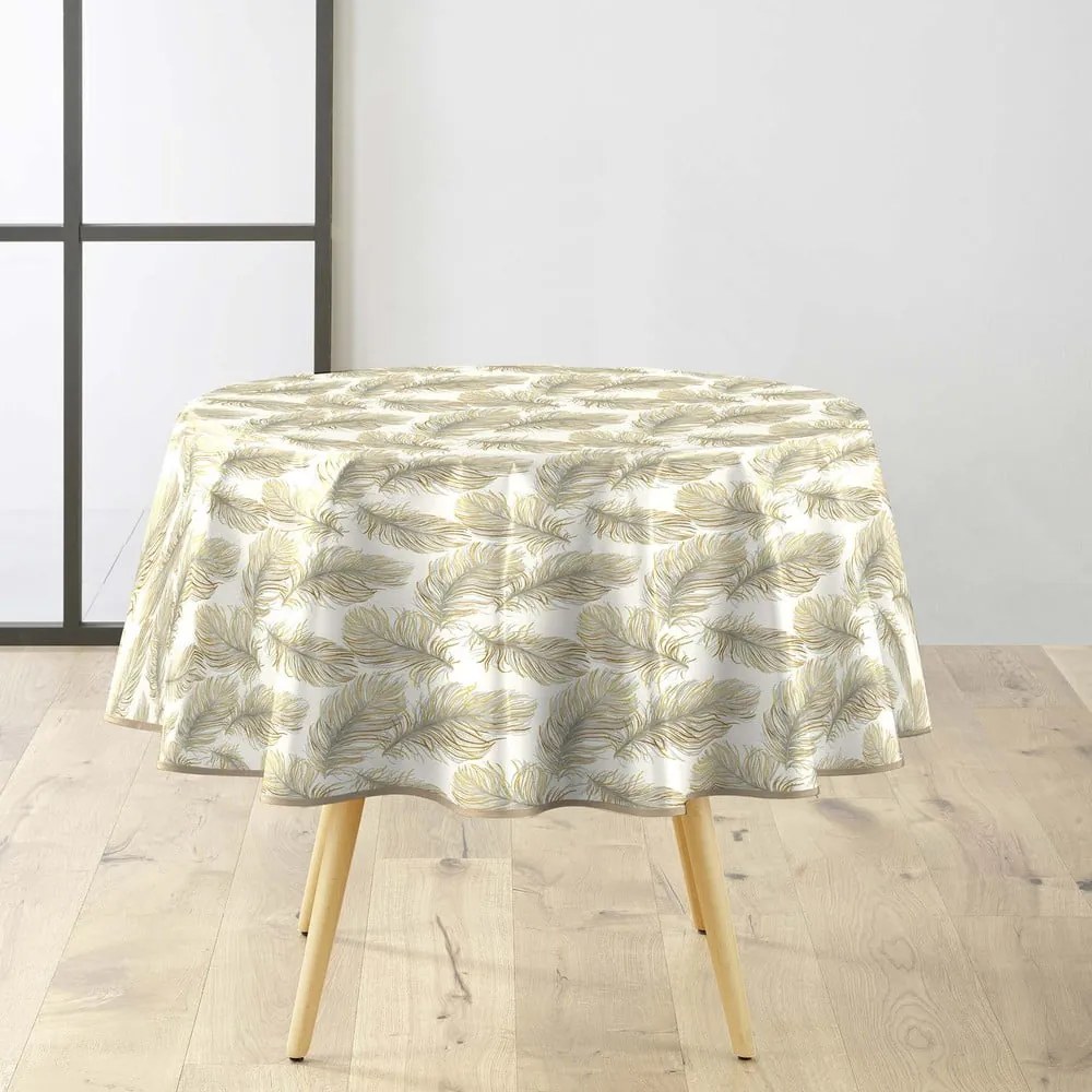 Față de masă lavabilă ø 160 cm Plumina – douceur d'intérieur