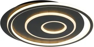 Brilagi - plafonieră LED dimmabilă IRIS LED/83W/230V 46x50 cm neagră + telecomandă