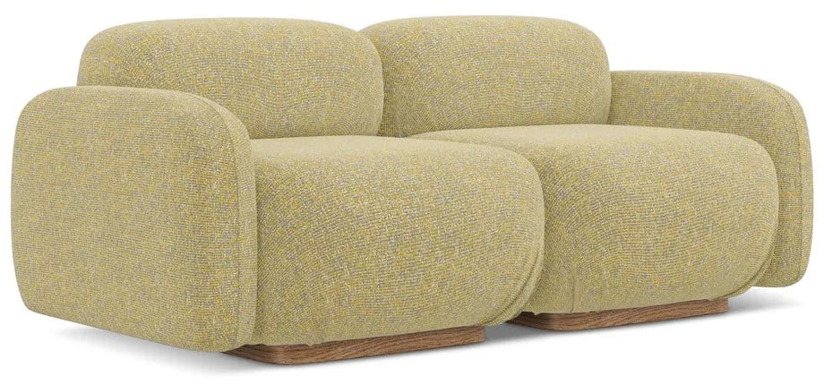 Canapea modulară galbenă 190 cm Ailani – Makamii