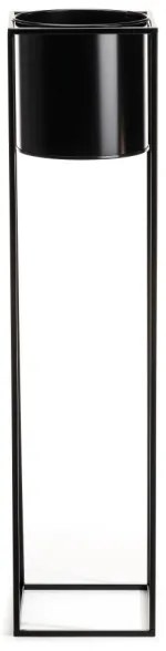 Suport pentru flori RING 100x23 cm negru