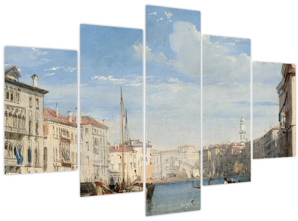 Tablou - Richard Parkes Bonington, The Grand Canal, reproducere (150x105 cm)