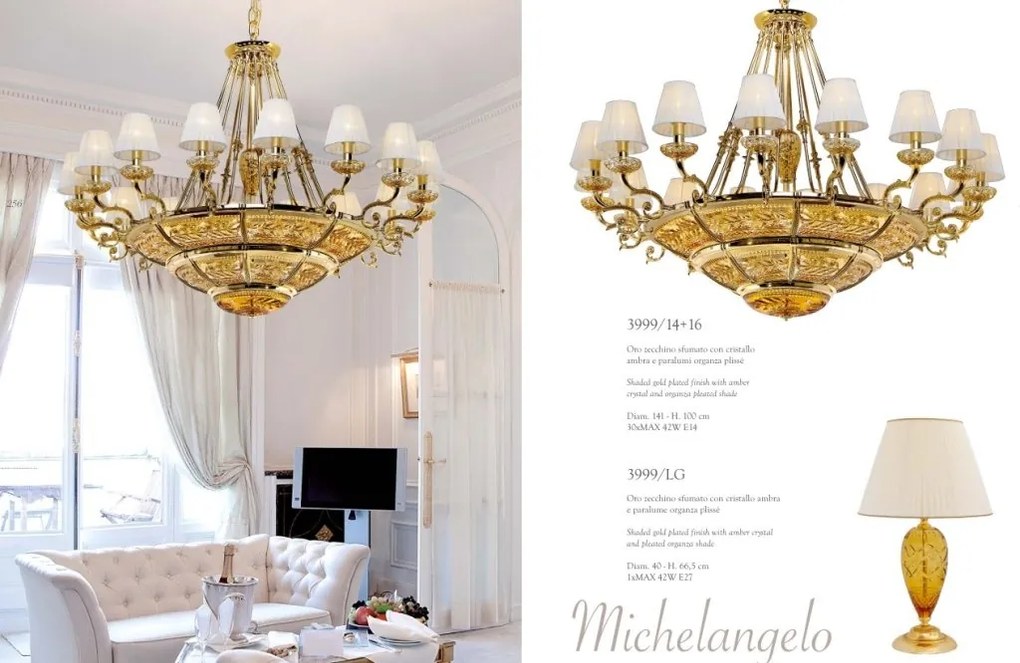 Veioza eleganta LUX realizata manual Michelangelo