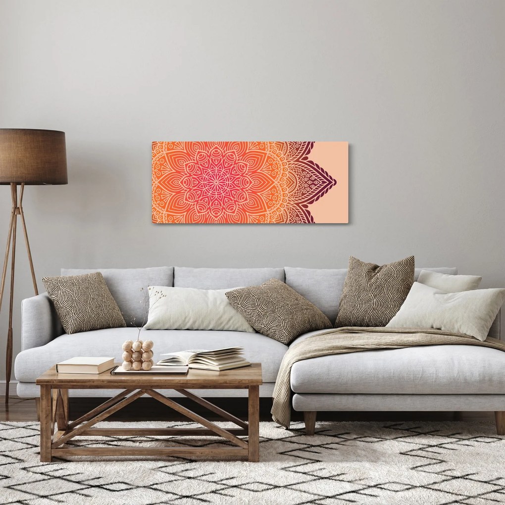 Tablou - Mandala artă (120x50 cm)