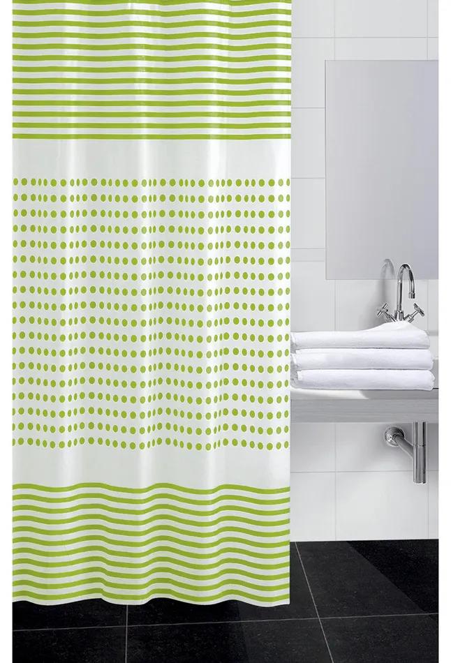 Draperie duş Daria verde, 180 x 180 cm