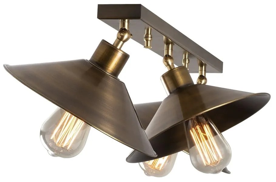 Plafonieră bronz cu abajur din metal ø 24 cm Berceste – Opviq lights