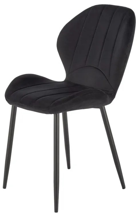 Scaun K538 velvet negru H85 cm