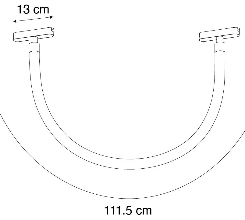 Pendantă modernă albă pentru sistem de șine monofazat 8W 3000K - Magnetic Tautau