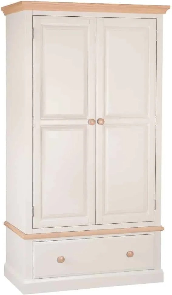Dulap lemn masiv natur Sussane Gri/, 120 × 58 × 200 cm