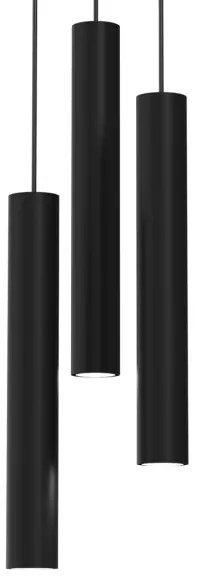 Lustră pe cablu HUDSON 3xGU10/8W/230V neagră