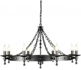 Candelabru clasic WARWICK 8 becuri E14 Elstead WR8 GR