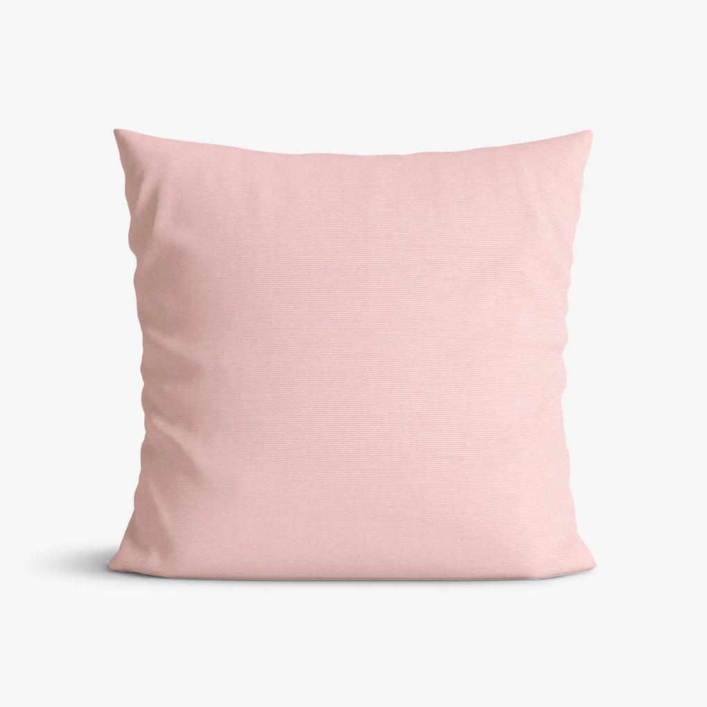 Goldea față de pernă decorativă loneta - roz 45 x 45 cm