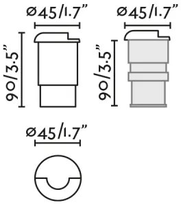 Corp de iluminat LED pentru căi de acces KANE-1 LED/3W/24V IP67 FARO 70660