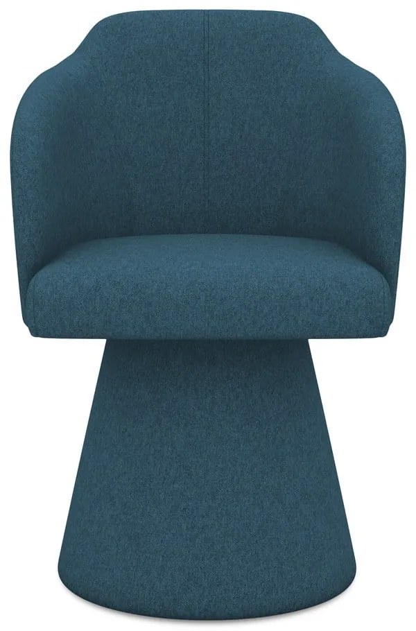 Scaun de sufragerie albastru tapițat Kanoa – Makamii